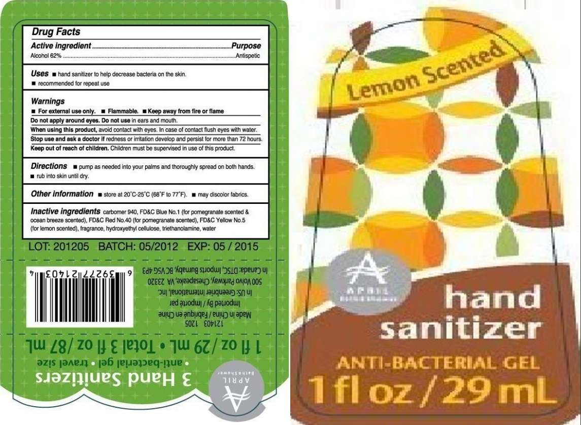 Lemon Scented Hand Sanitizer